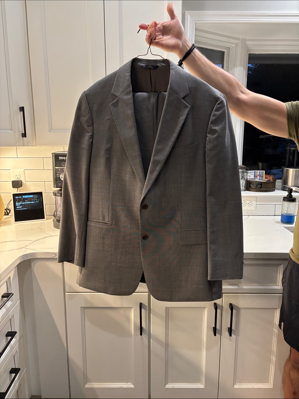 Brooks Brothers Men's Gray Two-Button Suit Jacket